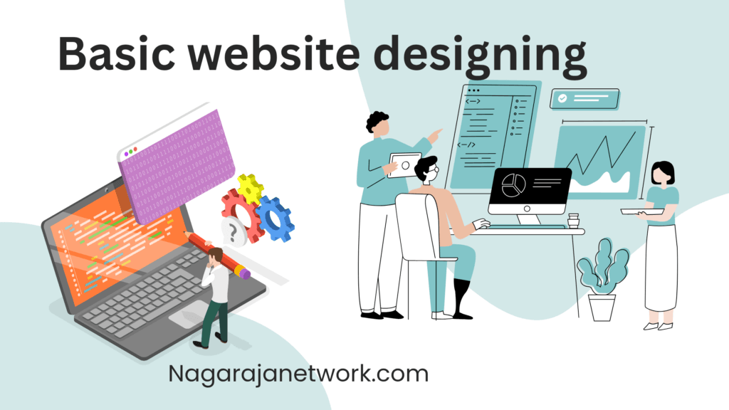 A person working on website design using a laptop with code and design tools on screen
