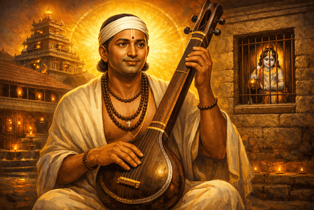 Kanakadasa devotional portrait highlighting his message of equality and bhakti