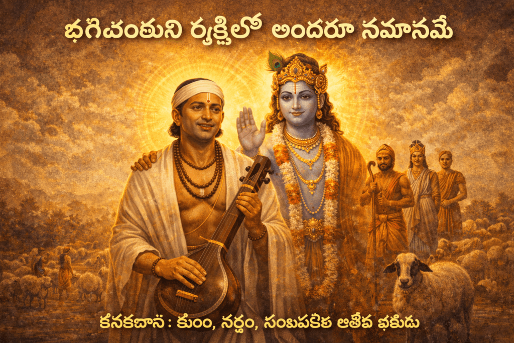 Kanakadasa teaching that virtue is greater than caste